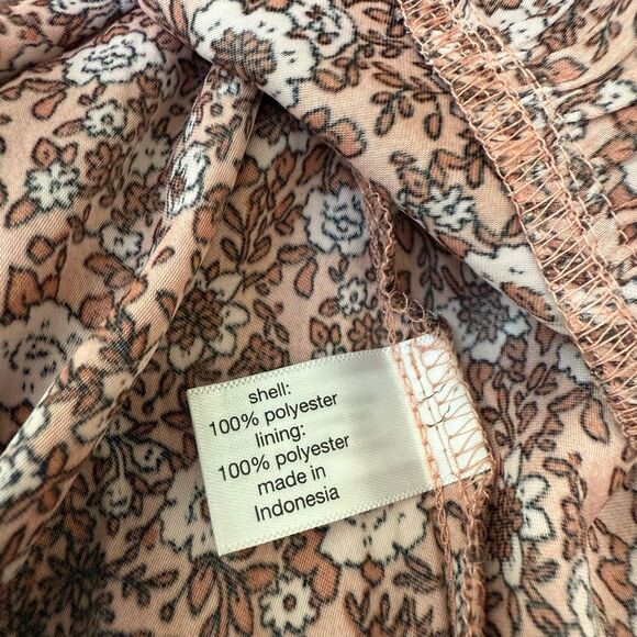 Lane Bryant 3/4 Sleeve Flounce-Hem Midi Dress in floral rose size 26 NWT - Picture 11 of 11